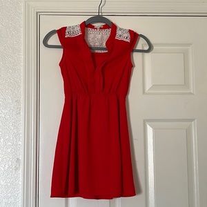 Montesu Girl Red dress 10/12(m)